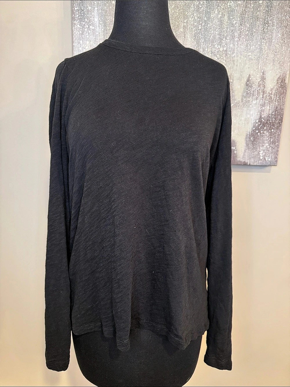 ATM Long Sleeve Cotton Tee Size Large
